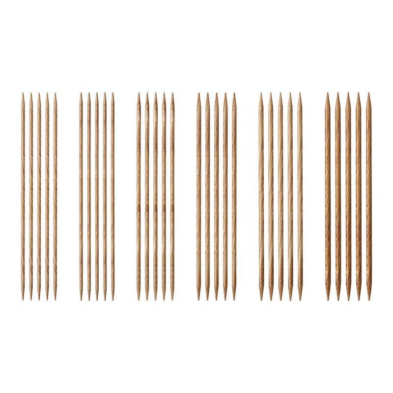 KnitPicks Knit Picks Double Pointed Wood Knitting Needle Set (Sunstruck 8") - Image 2